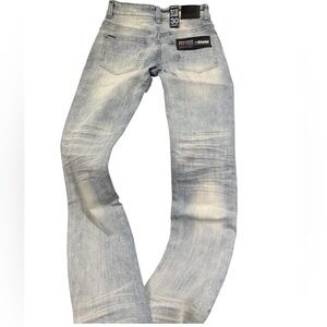 NWT Men’s Serenede "Potala Palace" Light Blue Fitted Denim Size 30